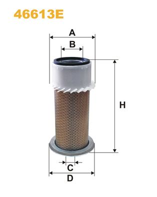 WIX FILTERS Воздушный фильтр 46613E